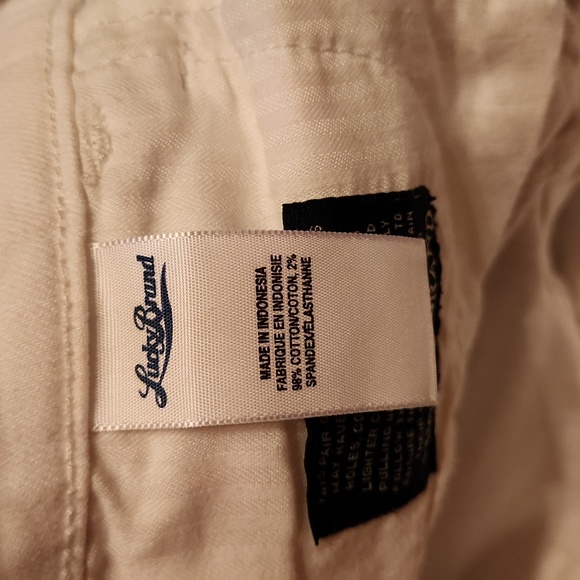 Lucky Brand White Charlie Capri - Picture 6 of 10